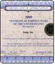 VFW Award 2009